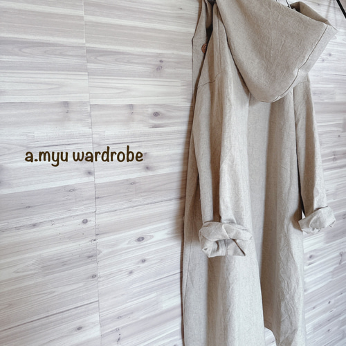 anuans ♡リネンカットオフオーバーコート anuans ♡リネンカットオフオーバーコート