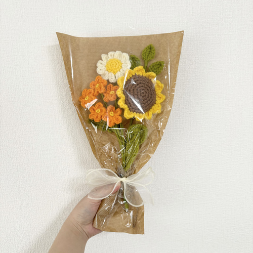 カーネーション】carnation プレゼント かぎ針編み 毛糸 枯れない花