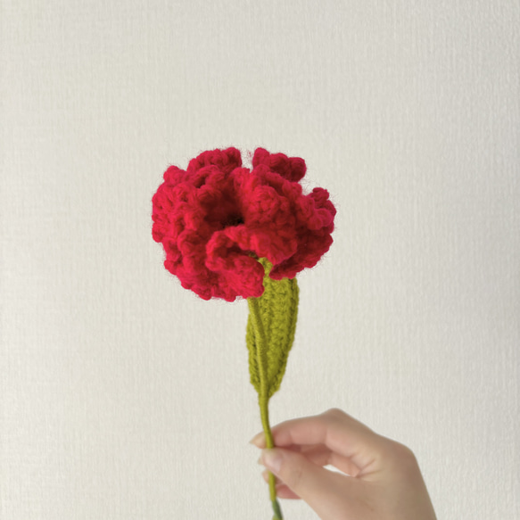 【カーネーション】carnation プレゼント　かぎ針編み　毛糸　枯れない花　枯れない花束　母の日限定セール　母の日 6枚目の画像