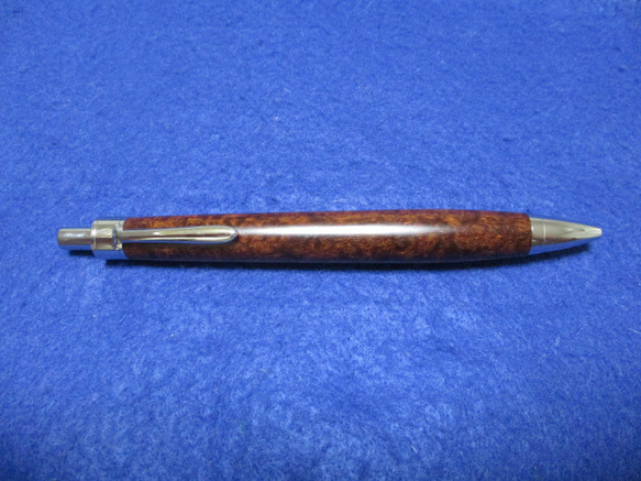 リングギジーバール　アイバール　カーリー杢　椿油仕上げ　木軸ボールペン(シャープペンシル)　希少材　 1枚目の画像