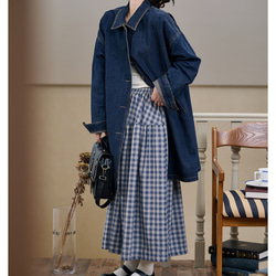 大きいサイズレディース アウター ゆるシルエット 袖ボリューム Gジャン ブルゾン ジャケット 春物 春服 ぽっちゃり 14枚目の画像