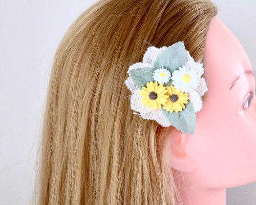 EMarie ホワイトリボンヘアアクセサリー ホワイトヘアアクセサリー 帯リボン ボンネット 白リボン
