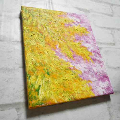 油絵 油彩 油彩画 絵画 絵【ミモザとサクラ】 絵画 HR 通販 油絵 油彩 油彩画 絵画 絵【ミモザとサクラ】 絵画 HR 通販