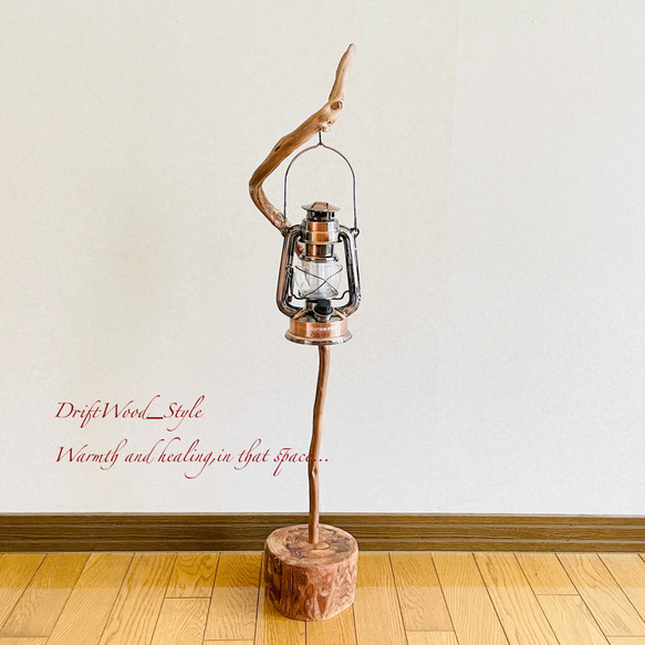 流木インテリア 芸術的にうねる細身の流木スタンド ランタンやエアプラントを飾れる置物 北欧 照明 木材 癒し N28 3枚目の画像