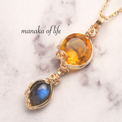 琥珀 バルテックアンバー ブラックラブラドライト ペンダントトップ