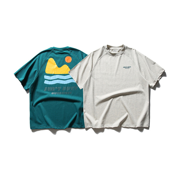 春夏新作 Tシャツ メンズ 無地 男 カジュアルトップス コットン おしゃれ 1枚目の画像