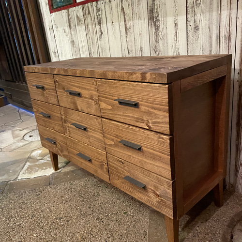9drawer,オリジナル,チェスト,ローボード.北欧,アイアン取手,無垢,オイル仕上げ.カフェ風 チェスト・キャビネット kozue 通販|Creema(クリーマ) 17535178 9drawer,オリジナル,チェスト,ローボード.北欧,アイアン取手,無垢,オイル仕上げ.カフェ風 チェスト・キャビネット kozue 通販|Creema(クリーマ) 17535178