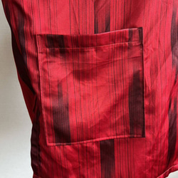 ハンドメイド　着物リメイク　チュニック　正絹　銘仙 3枚目の画像