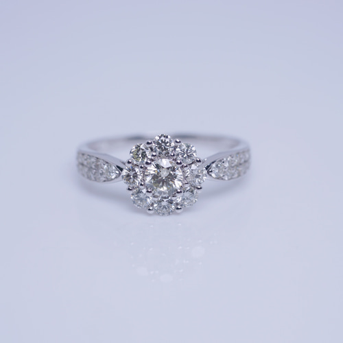 天然ダイヤモンドリング1.1ct k18 指輪・リング パール大好き(購入前に  