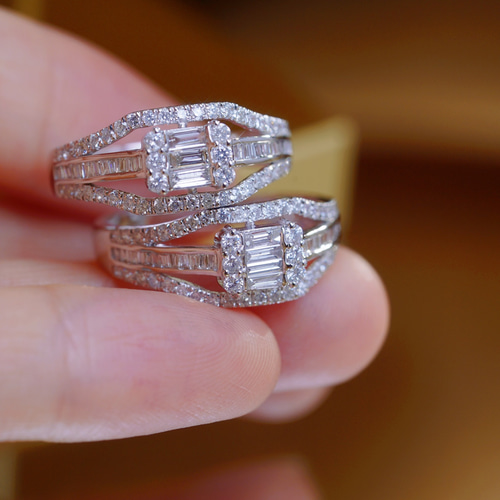 天然ダイヤモンドリング0.7ct k18 指輪・リング パール大好き(購入前に 