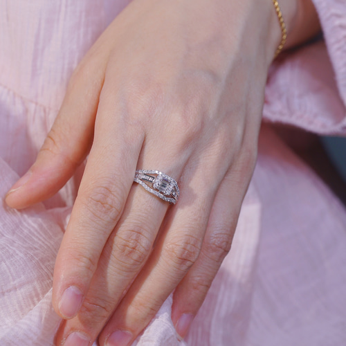 天然ダイヤモンドリング0.7ct k18 指輪・リング パール大好き(購入前に 