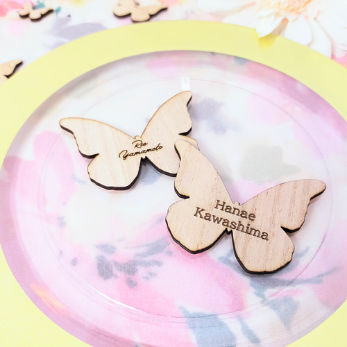 蝶の席札（シンプルver.） その他オーダーメイド merina 通販