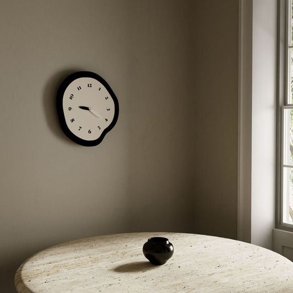 壁掛け時計（振り子なし）サイレントクロック アクリル壁時計 不規則な形の時計 レストラン用 北欧 a-323 2枚目の画像