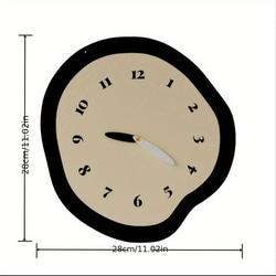 壁掛け時計（振り子なし）サイレントクロック アクリル壁時計 不規則な形の時計 レストラン用 北欧 a-323 4枚目の画像