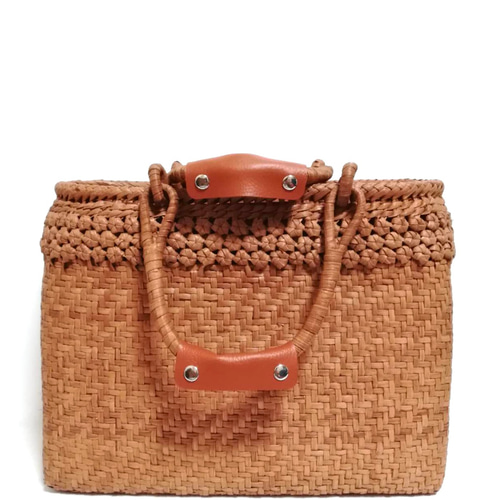 山葡萄バッグ高級極細三段花結び かごバッグ 山葡萄バッグ魅力 通販