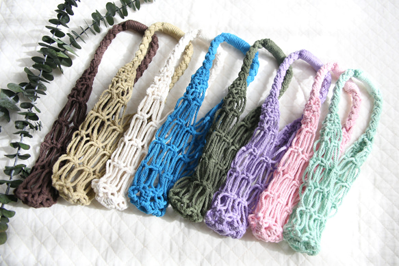 マクラメ❀ボトルホルダー　オーダーページ マクラメ❀ボトルホルダー オーダーページ BOTTLE HOLDER_SV マクラメ