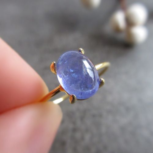 キラキラ　タンザナイト　リング　6mm 約1ct　天然石リング タンザナイト リング タンザナイト 指輪 キラキラ | Momi