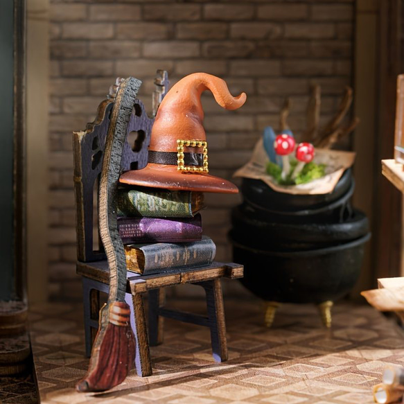 木製ドールハウスキット 模型 ミニチュア DIY 手作りハウスメイキングルームおもちゃ ホームベッドルーム a-366 8枚目の画像