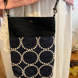 ミナペルホネン パッチ 三日月バッグ お値下げ ボディバッグ