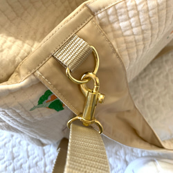 L Lサイズ　ハピリーダイナソー nubiが選べる　2wayマザーズバッグ　ヌビ　刺繍　恐竜　ボストンバッグ　オリジナル 7枚目の画像