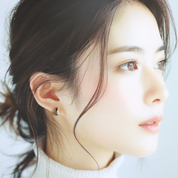 ☆大人気☆つけっぱなしOK 錆びないサージカルステンレス【小さめティアドロップ gold & silver】ピアス 9枚目の画像