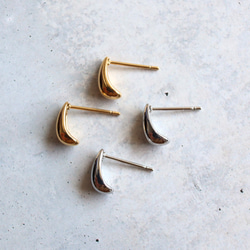 ☆大人気☆つけっぱなしOK 錆びないサージカルステンレス【小さめティアドロップ gold & silver】ピアス 8枚目の画像