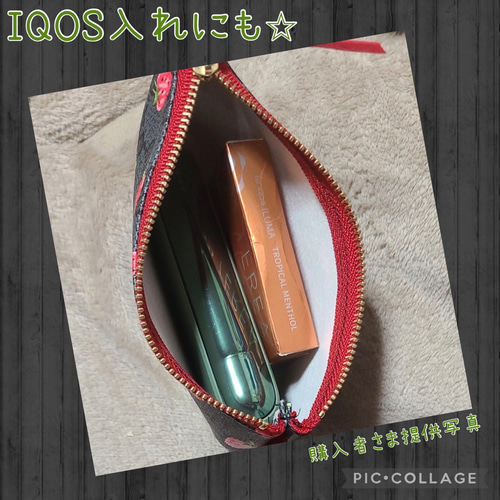 マチ付きポーチ＊メイク＊IQOS＊アイコス＊タバコ入れにも＊化粧ポーチ  