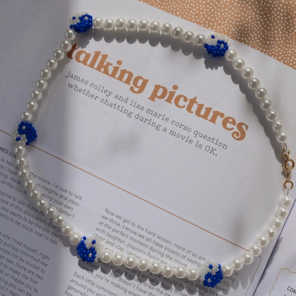 Pearl × Yin-Yang necklace 2枚目の画像
