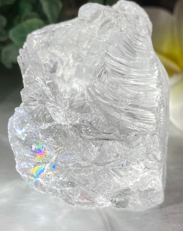 アーカンソー産✨　レインボー　万華鏡　かち割り水晶　ロック水晶　原石　クリスタル 4枚目の画像