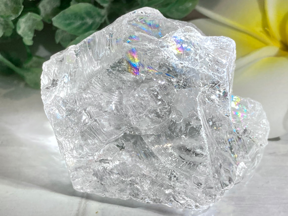 アーカンソー産✨　レインボー　万華鏡　かち割り水晶　ロック水晶　原石　クリスタル 1枚目の画像