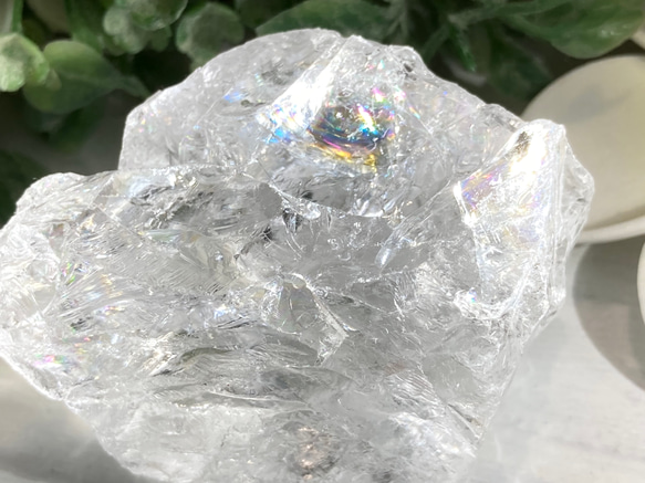 アーカンソー産✨　レインボー　万華鏡　かち割り水晶　ロック水晶　原石　クリスタル 6枚目の画像