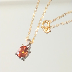 - kirakira -k18 Orange Garnet Necklace 1枚目の画像