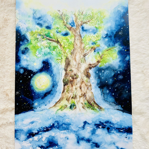 F8　屋久杉　アート作品　コラージュ　布の絵 F8 屋久杉 アート作品 コラージュ 布の絵 F8 屋久杉 アート作品