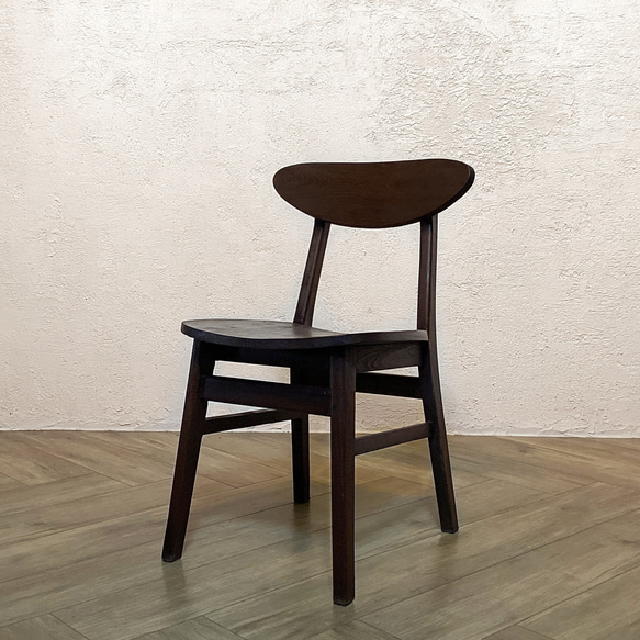 おしゃれ！一点物！フープバックチェア 天然木 ダイニングチェア 無垢