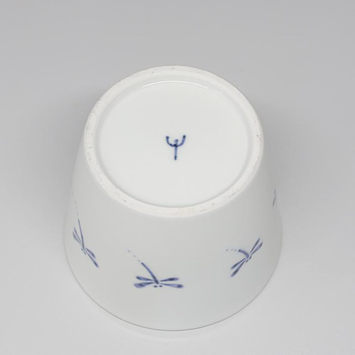 砥部焼 おしゃれ「蕎麦猪口（トンボ）」カップ そばちょこ 向付