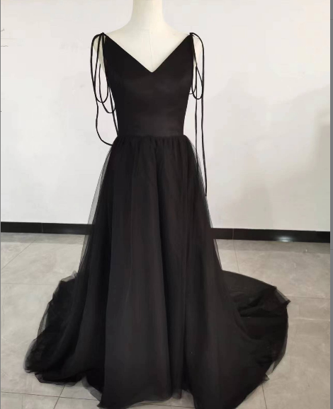 前撮り ドレス Vネック 背中見せ パーティードレス 結婚式 2次会