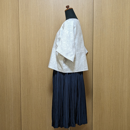 NONA☆ 【爽やか ♪を着る】 ブラウス白着物リメイク