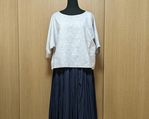 NONA☆ 【爽やか ♪を着る】 ブラウス白着物リメイク