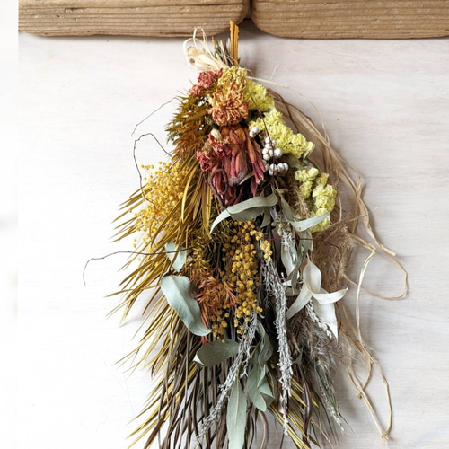 専用＊ミモザ＆プロテア 春のフェイクスワッグ 【公式通販】