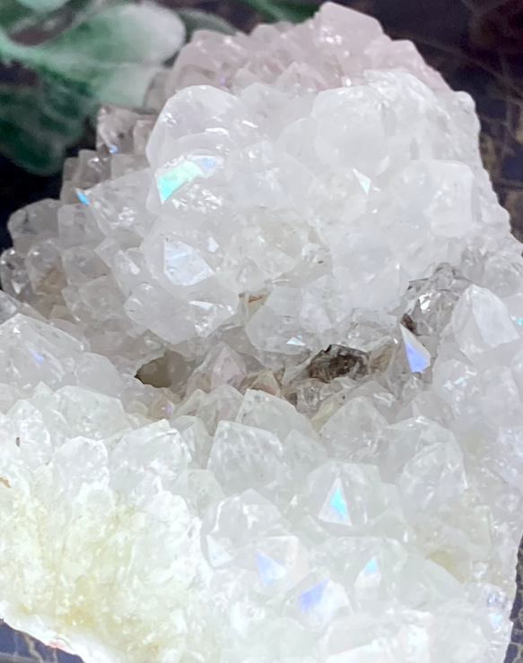 天からの祝福✨　アナンダライト　クリスタル　レインボークォーツ　原石　クラスター 