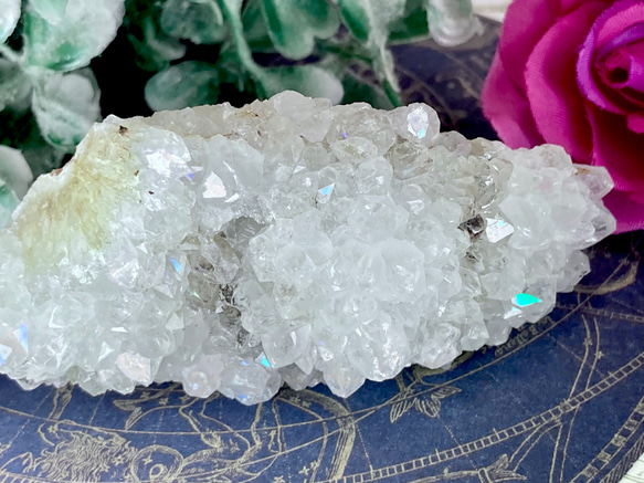 天からの祝福✨　アナンダライト　クリスタル　レインボークォーツ　原石　クラスター 