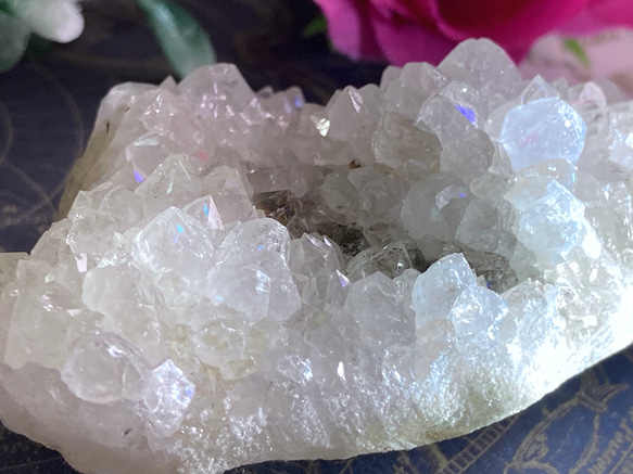 天からの祝福✨　アナンダライト　クリスタル　レインボークォーツ　原石　クラスター 