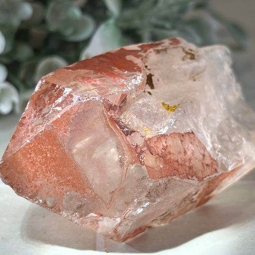 レコードキーパー　ゴイアス産　レッド　レムリアンシードクリスタル 原石　水晶 レコードキーパー✨ゴイアス州産レッドレムリアンシードクリスタル