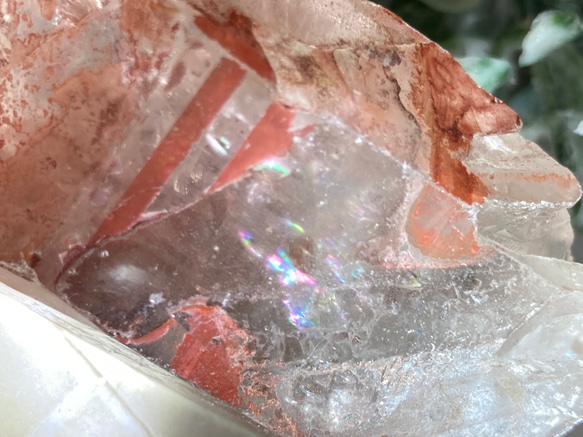 ブラジル ゴイアス州産　レッド　レムリアンシードクリスタル 原石　赤水晶 2枚目の画像