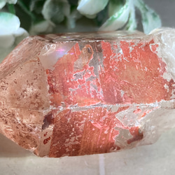 ブラジル ゴイアス州産　レッド　レムリアンシードクリスタル 原石　赤水晶 3枚目の画像