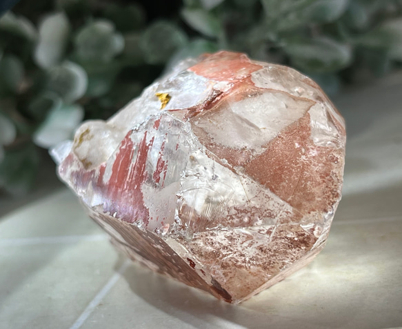 ブラジル ゴイアス州産　レッド　レムリアンシードクリスタル 原石　赤水晶 7枚目の画像