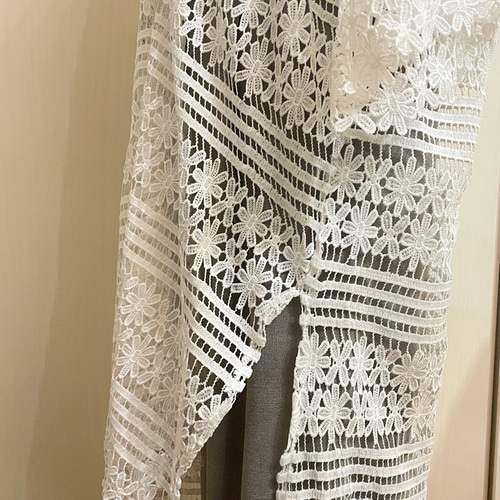 美品＊グレースクラス クロシェ　レース　チュニック　ワンピース　M-L相当 クロシェレースチュニックワンピース ワンピース 春夏 重ね着