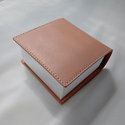 10×10cmのブロックメモカバー 本ヌメ革 メモ帳 TORI WORKS 通販