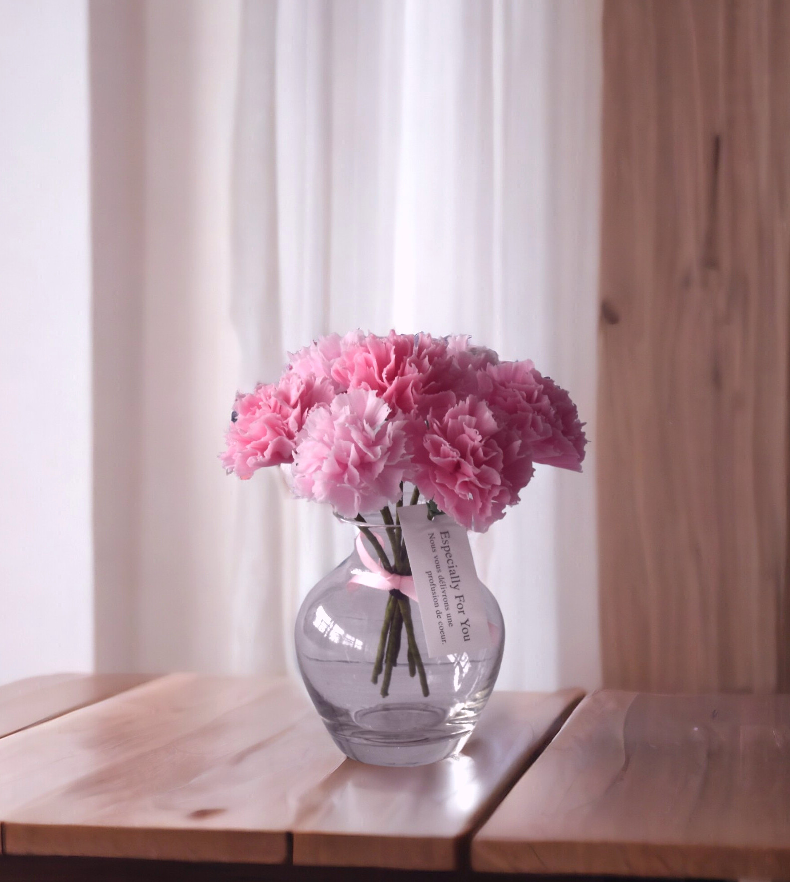 ◆粘土のお花◆　カーネーション　アメリーグラス　S968