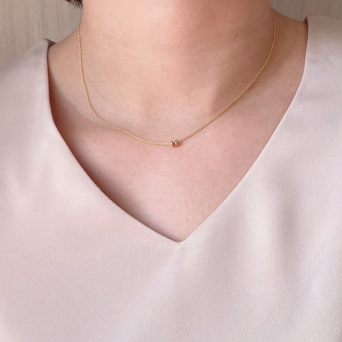 再販×8】つけっぱなし K14GF シンプル ボールネックレス ダブル